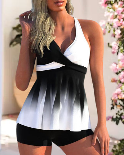 Badeanzug in Blockfarben