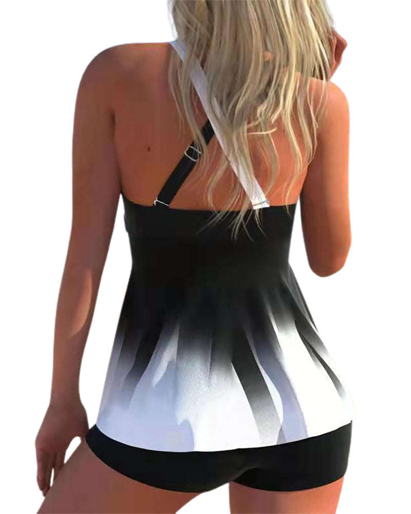 Badeanzug in Blockfarben