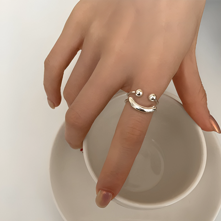 PositiviRing™ | Smiley Verstellbarer Ring