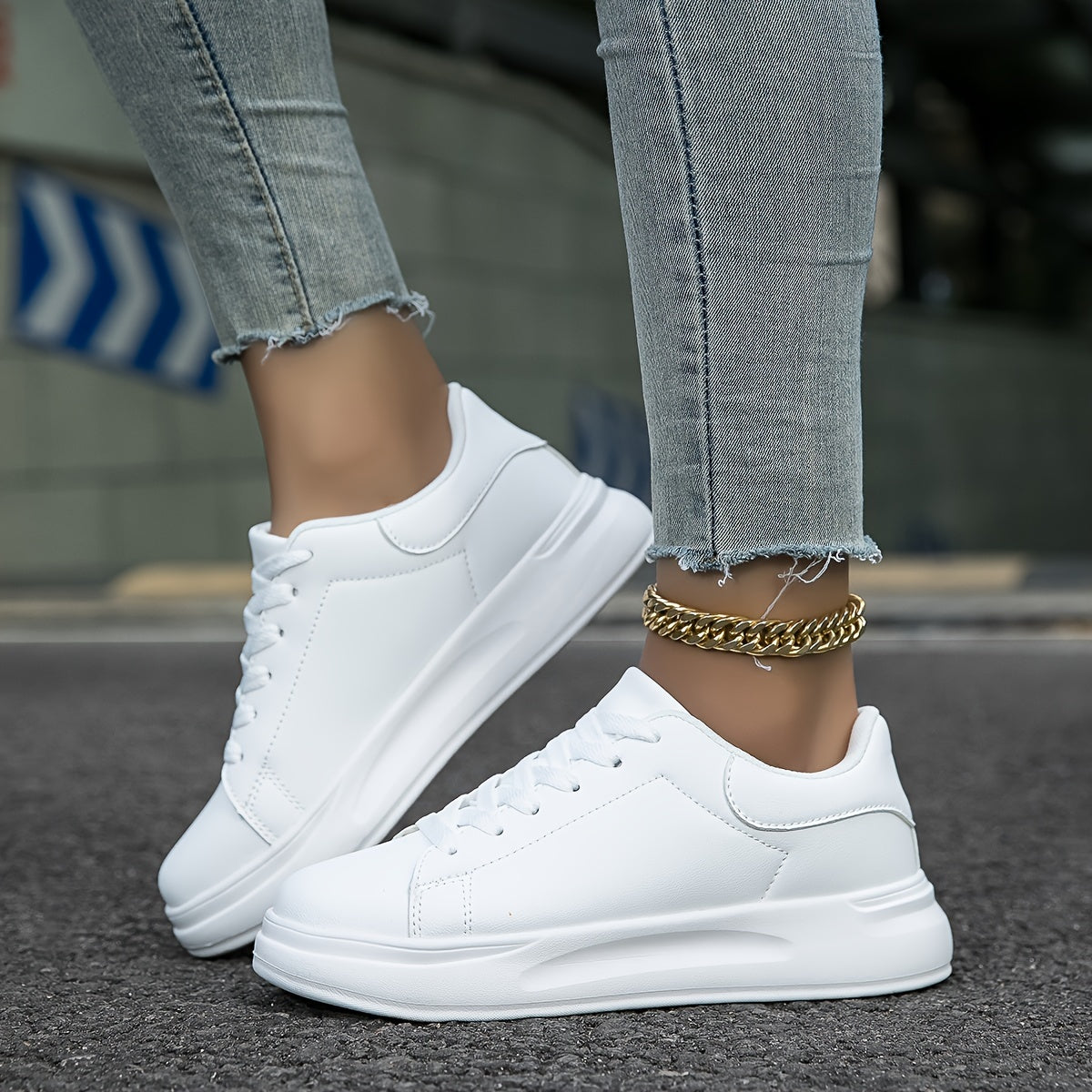 Ethel - Saubere weiße Sneaker für Damen, weiß