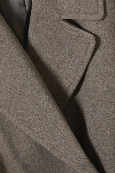 Oversized long wool coat