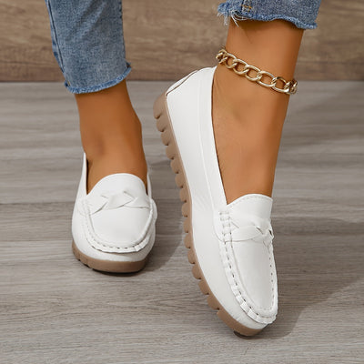 Bequeme Weiße Loafers - Soft Sole