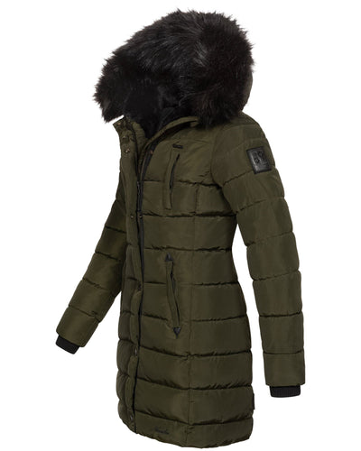 "Nicole" Winterjacke mit abnehmbarem Kunstfell