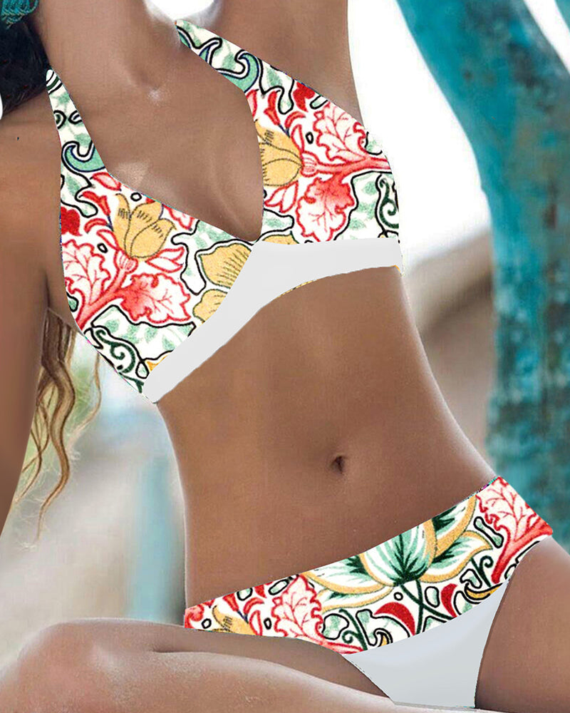 Bikini-Set mit Blumenmuster