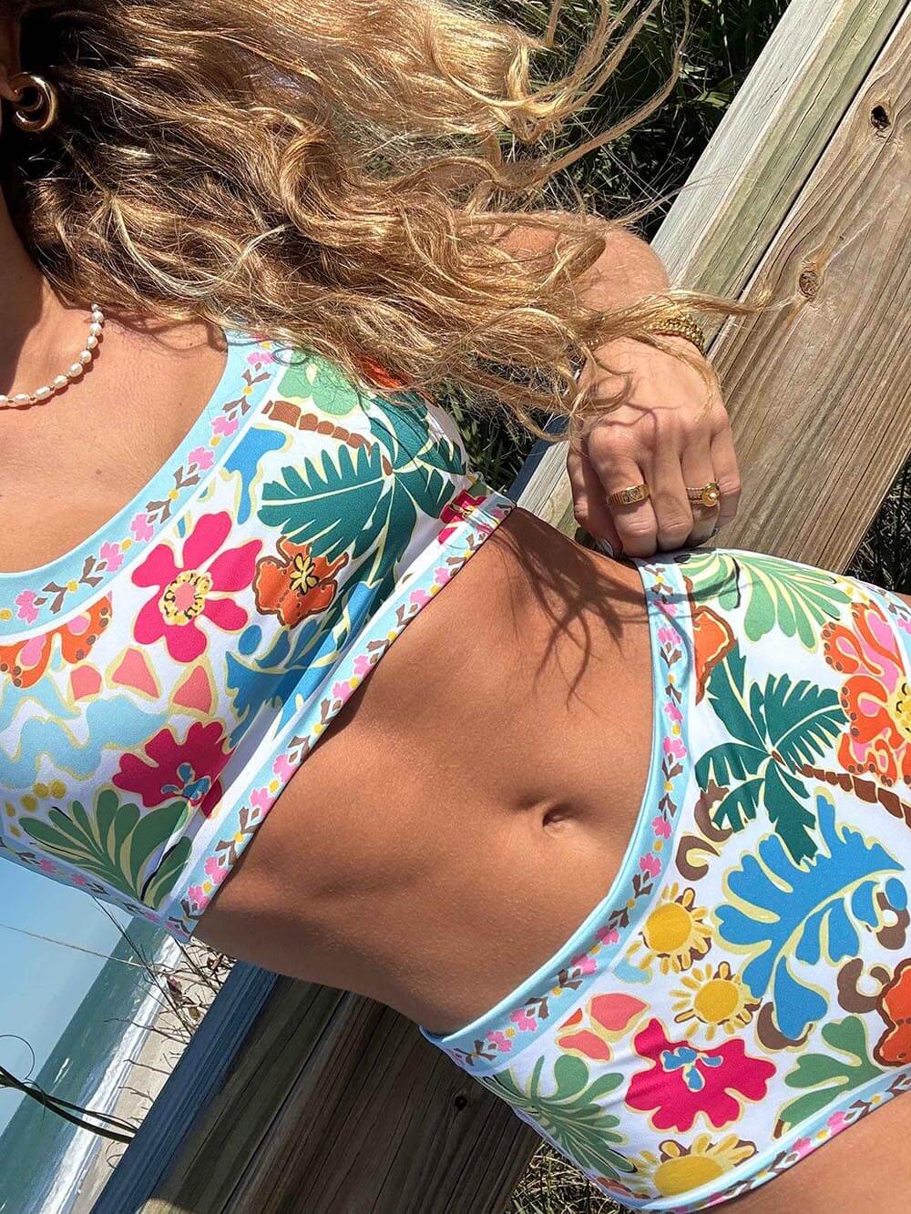 EMMIE | Stützender Geblümter Stretch-Bikini