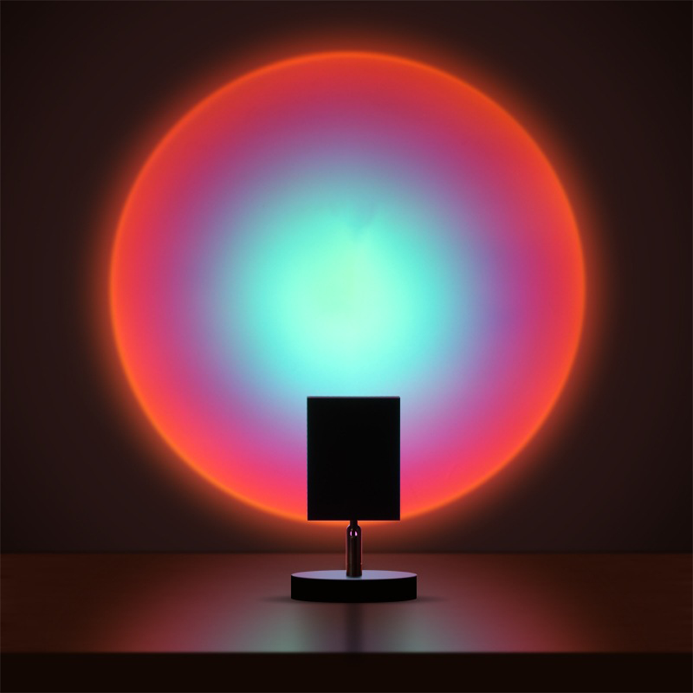 EcoLuxe | Retro-Sonnenuntergang Tischlampe