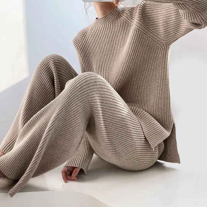 Vera | Weiches Gestricktes Set