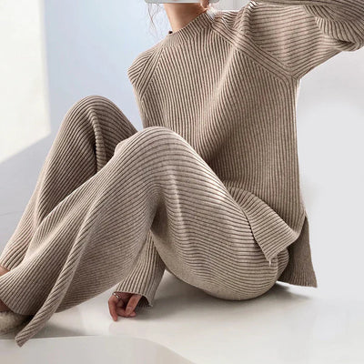 Vera | Weiches Gestricktes Set