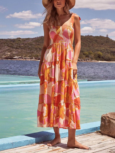 Buntes Maxikleid Sommer - Elena