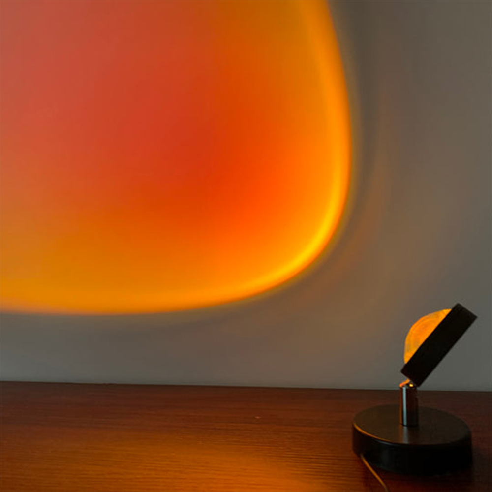 EcoLuxe | Retro-Sonnenuntergang Tischlampe