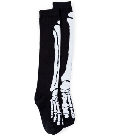 Damen Skelett Socken – Schwarz