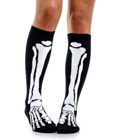 Damen Skelett Socken – Schwarz