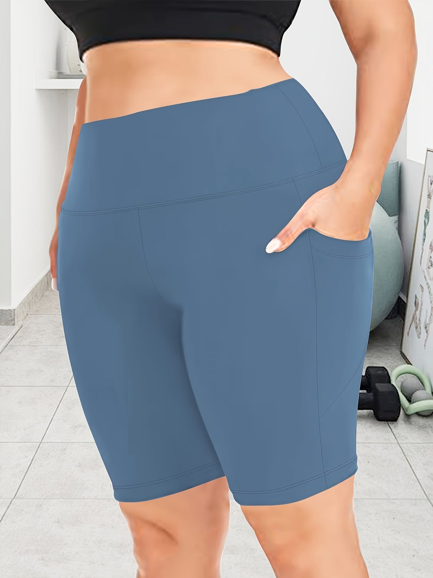 Dehnbare Taschen-Shorts - Rosa