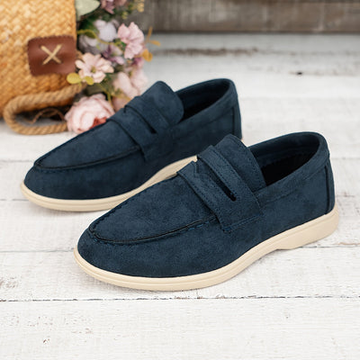 Marineblaue Damen Loafers - Ella
