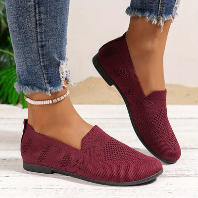 Dunkelviolette Loafers - Nina