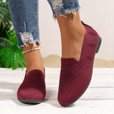 Dunkelviolette Loafers - Nina