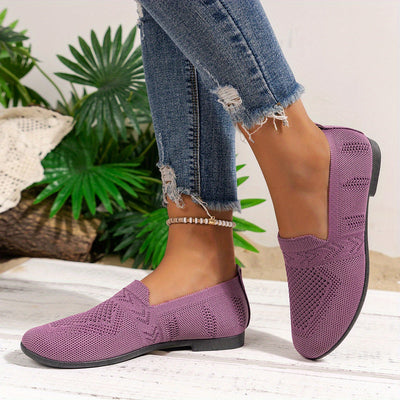 Dunkelviolette Loafers - Nina