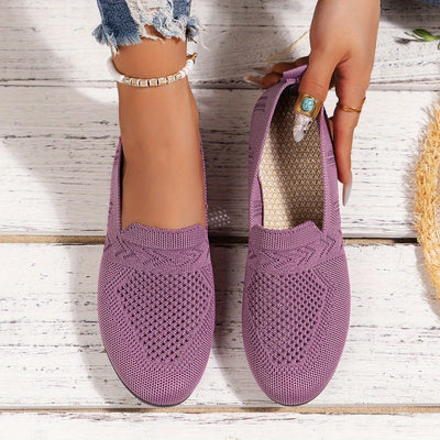 Dunkelviolette Loafers - Nina