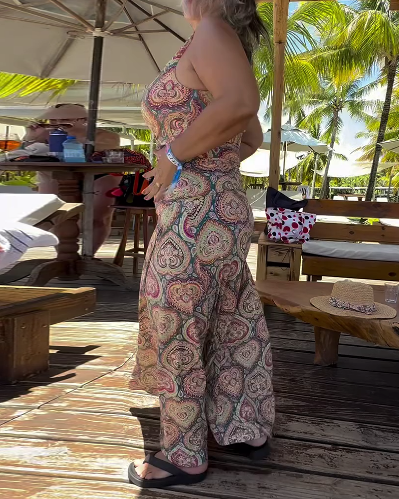 Badeanzug Strapless Herz Urlaub Druck