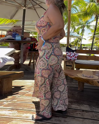 Badeanzug Strapless Herz Urlaub Druck