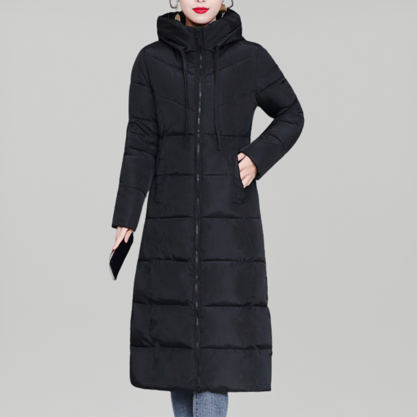 Steppjacke mit Kapuze Puffer Winterjacke