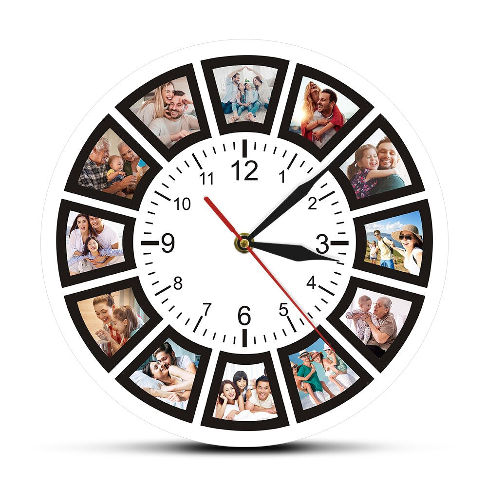 Zendoo | Persönliche Fotocollage Wanduhr
