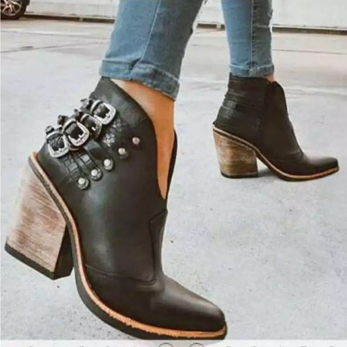 "Izabella" Vintage Stiefeletten