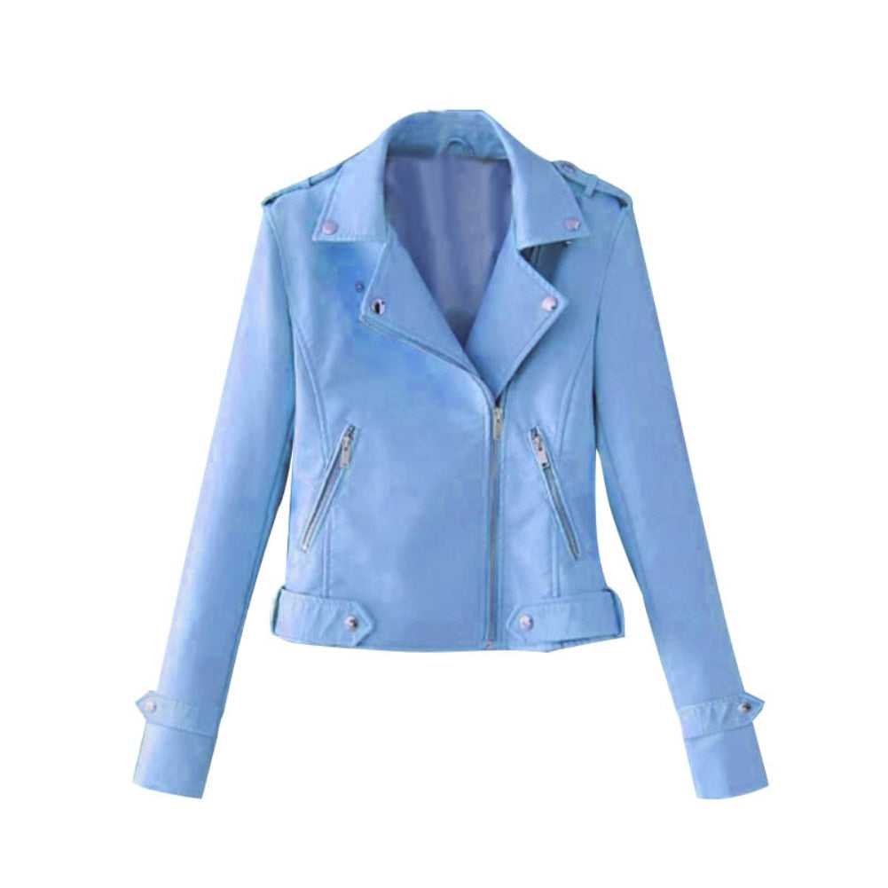 "Mona" Lässiger Lederblazer
