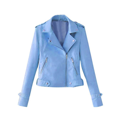 "Mona" Lässiger Lederblazer