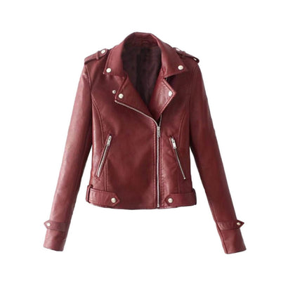 "Mona" Lässiger Lederblazer
