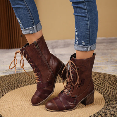 "Sharlot" Elegante Karreeformstiefelette