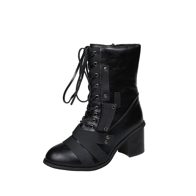 "Sharlot" Elegante Karreeformstiefelette