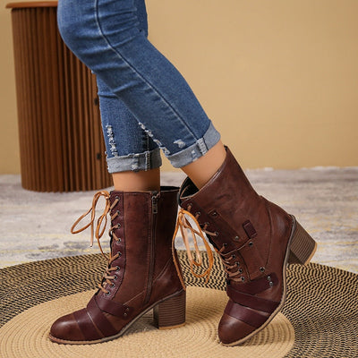 "Sharlot" Elegante Karreeformstiefelette