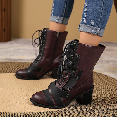 "Sharlot" Elegante Karreeformstiefelette