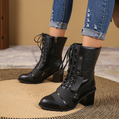 "Sharlot" Elegante Karreeformstiefelette