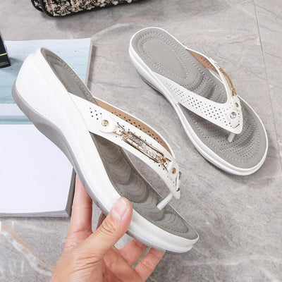 "Mia" Orthopädische Plateau-Sandalen