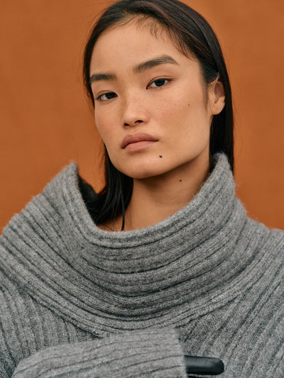 Lamia | Übergroßer Damen Strickpullover