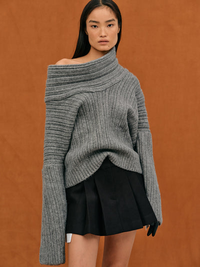Lamia | Übergroßer Damen Strickpullover