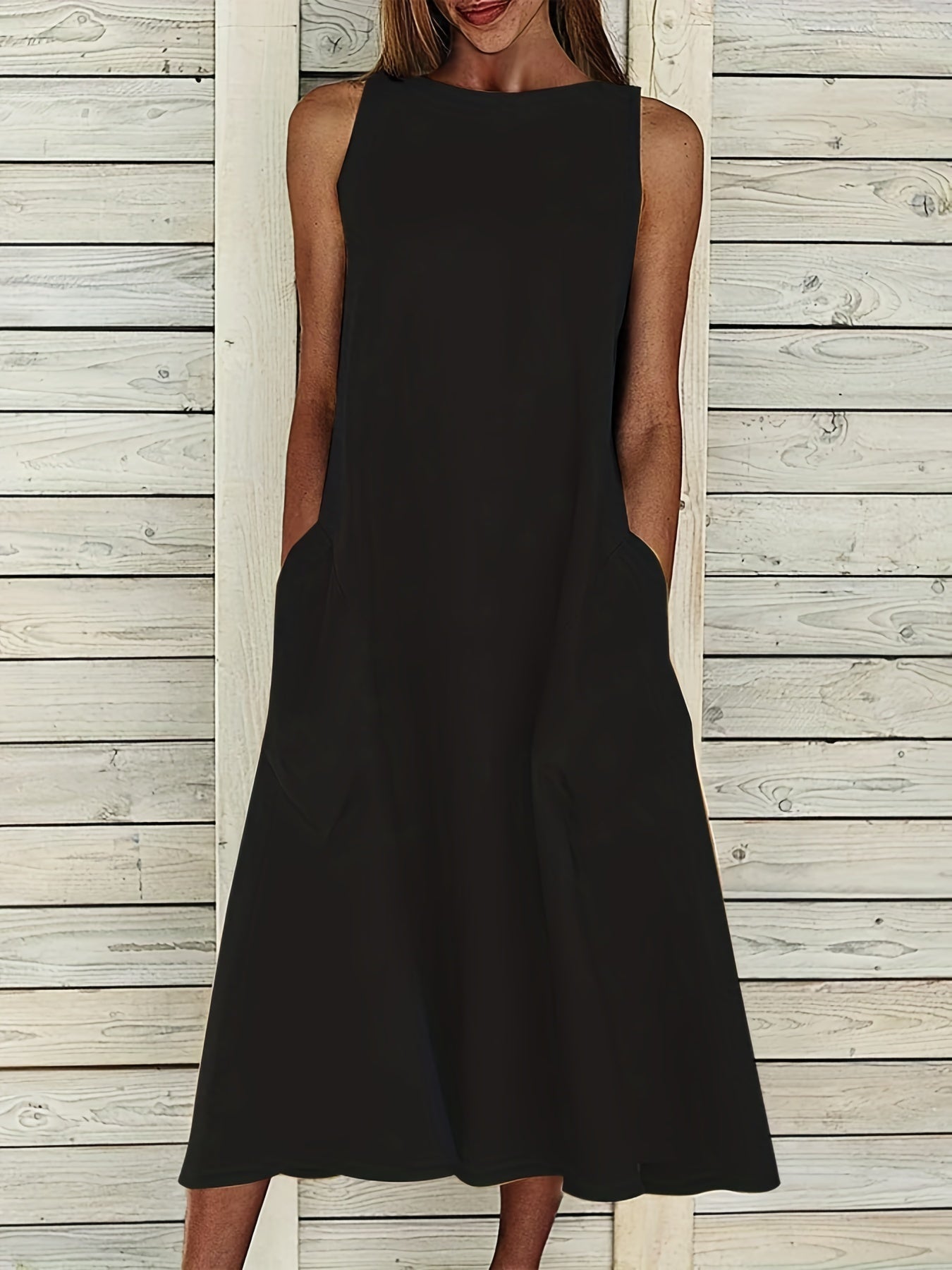 Schwarzes Maxikleid - Nora