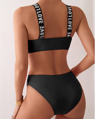 Bikini Buchstabe Träger Bh Zweiteilig