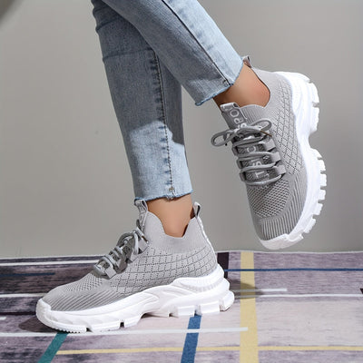 Graue Trendige Sneaker - Lena