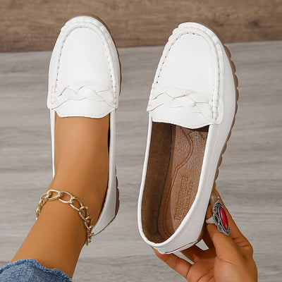 Bequeme Weiße Loafers - Soft Sole