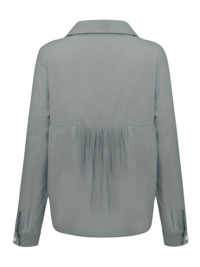 Weiße Leinen shirt - Amelia
