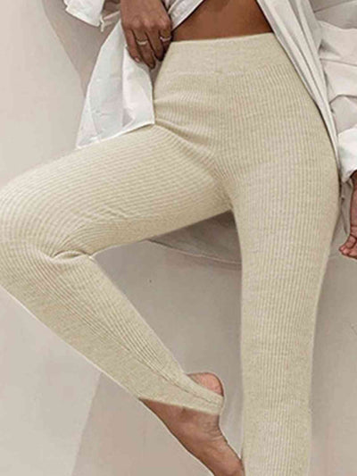 Clara | Gerippte Mid-Waist-Leggings – Komfort und Stil für Jeden Tag