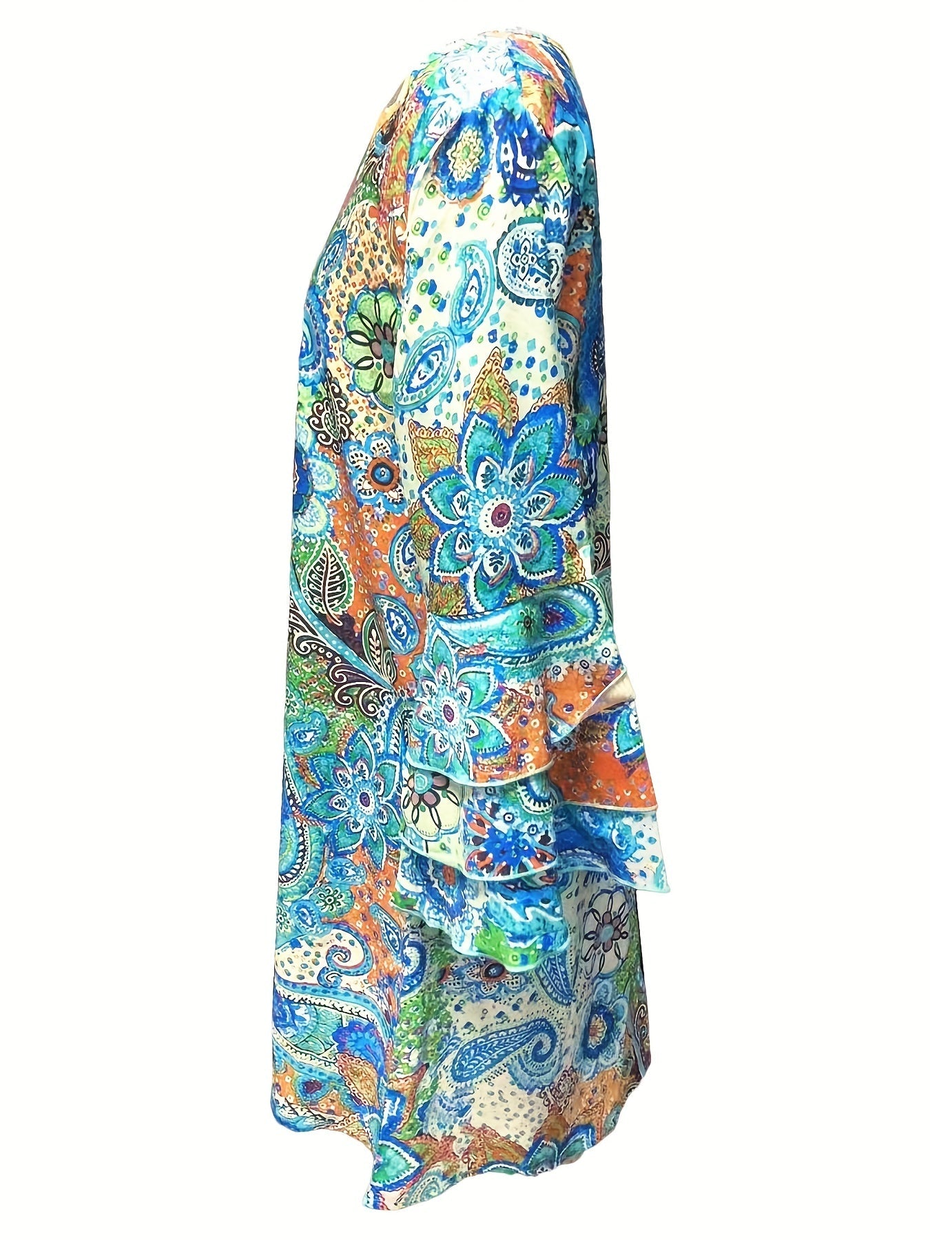 Buntes Boho-Kleid mit Paisleymuster - Mia