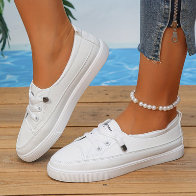 Weiße Elegante Sneaker - Sophia