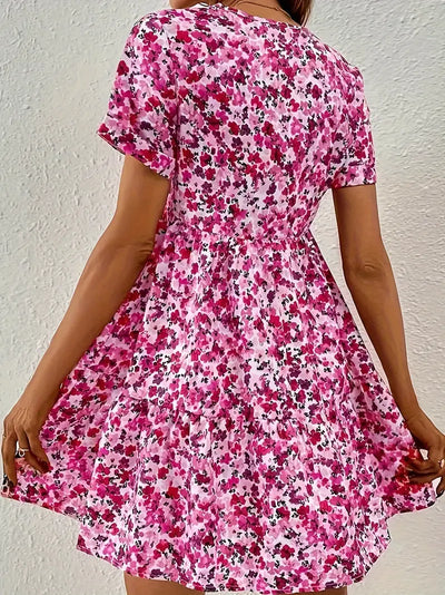 Vera  |  A-Linien-Kleid mit Blumenmuster