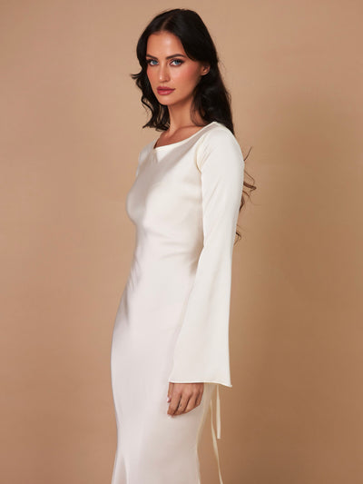 Sophie | Langärmliges Maxikleid – Fließender Schnitt für Eleganz und Komfort