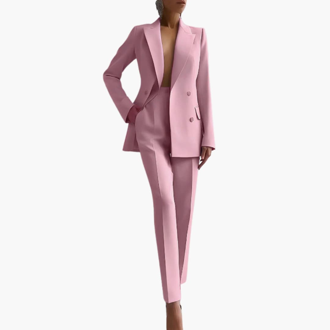 Elegantes Damen Blazer-Ensemble - Taillierter Schnitt mit Hose