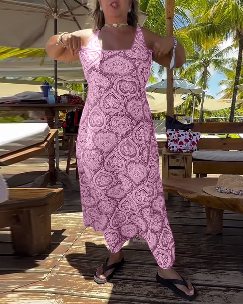 Badeanzug Strapless Herz Urlaub Druck